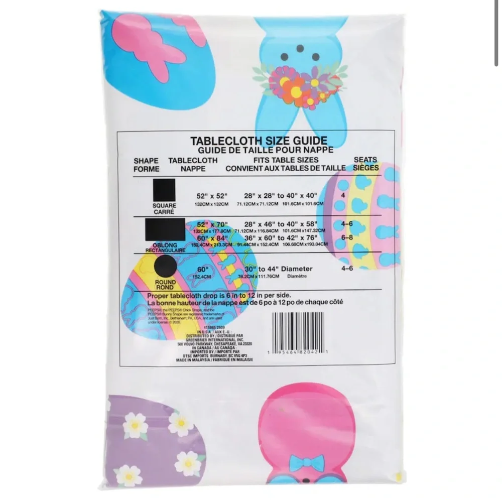 Target Peeps Easter Tablecloth - Multicolor
